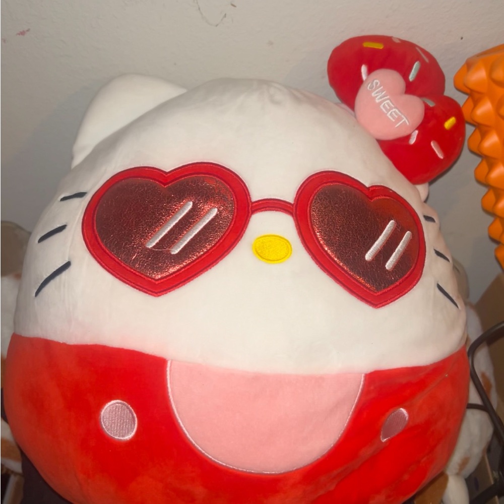 Hello Kitty Plush with Heart Sunglasses